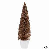 Dekorativ figur Juletr Bronze Gylden Plastik 10 x 38 x 10 cm (6 enheder) #1