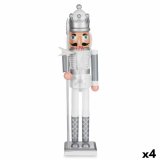 Dekorativ figur Nddeknkker Hvid Slvfarvet Plastik 13,2 x 59,5 x 11,5 cm (4 enheder) #1