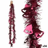 Juleguirlande Lametta Htter Fuchsia Plastik 12 x 12 x 200 cm (36 Enheder) #1