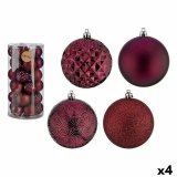 St med julekugler Lilla 8 cm PVC (4 enheder) #1