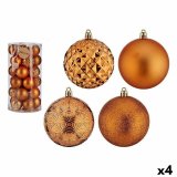 St med julekugler 8 cm Orange PVC (4 enheder) #1