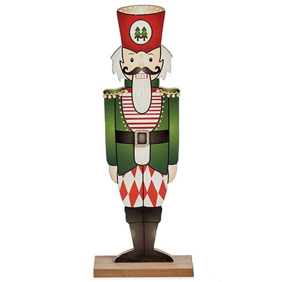Dekorativ figur Nddeknkker Sort Rd Grn Tr 8 x 40 x 15 cm (12 enheder) #5
