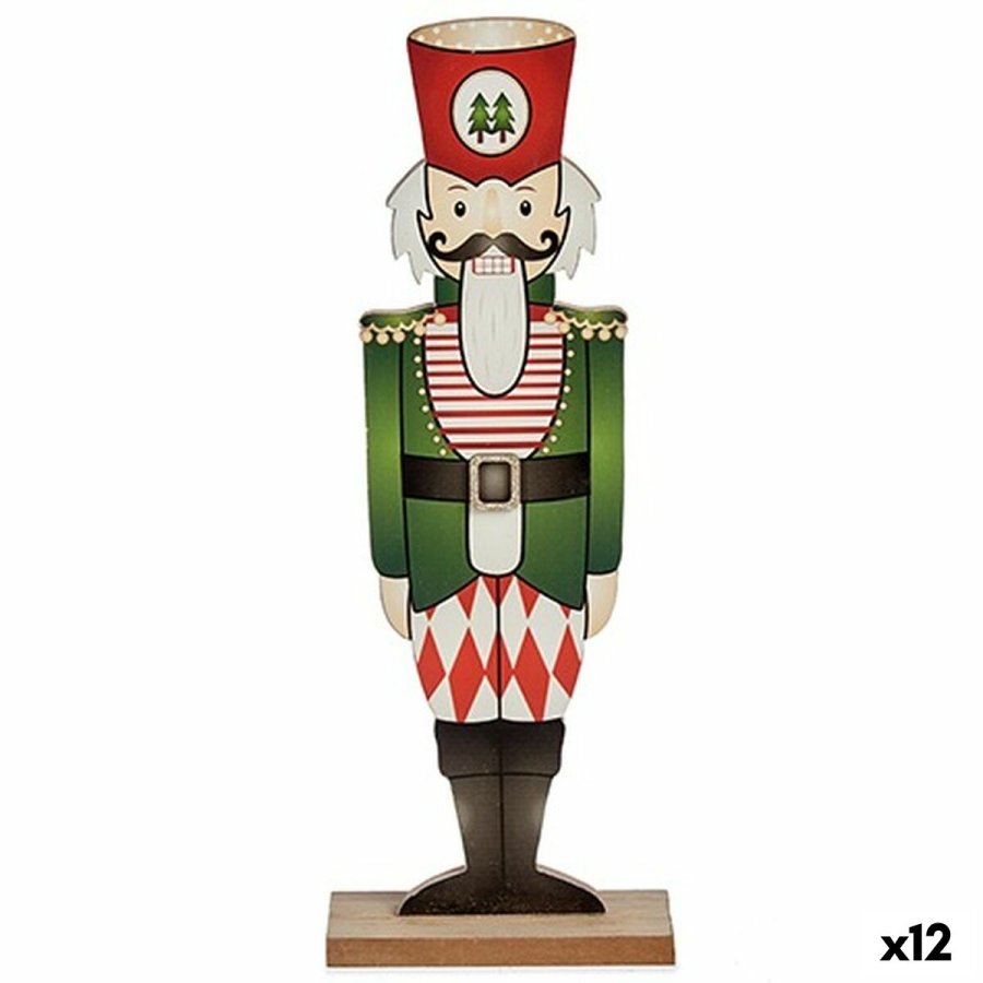 Dekorativ figur Nddeknkker Sort Rd Grn Tr 8 x 40 x 15 cm (12 enheder) #1