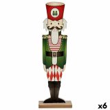 Dekorativ figur Nddeknkker Hvid Sort Rd Grn Tr 10 x 60 x 19 cm (6 enheder) #1