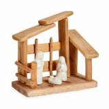 Betlehem dekoration Hvid Natur Tr Keramik 18 x 17 x 8 cm (2 enheder) #9