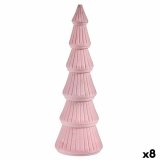 Juletr Fljl Pink Tr 12 x 34,5 x 12 cm (8 enheder) #1