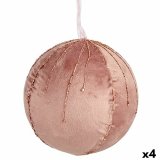 St med julekugler Krist+ 19A5453-PR Pink Polyester (4 enheder) #1