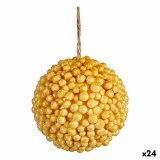 Julekugle Krist+ 19A24331 Gul Plastik (24 enheder) #1