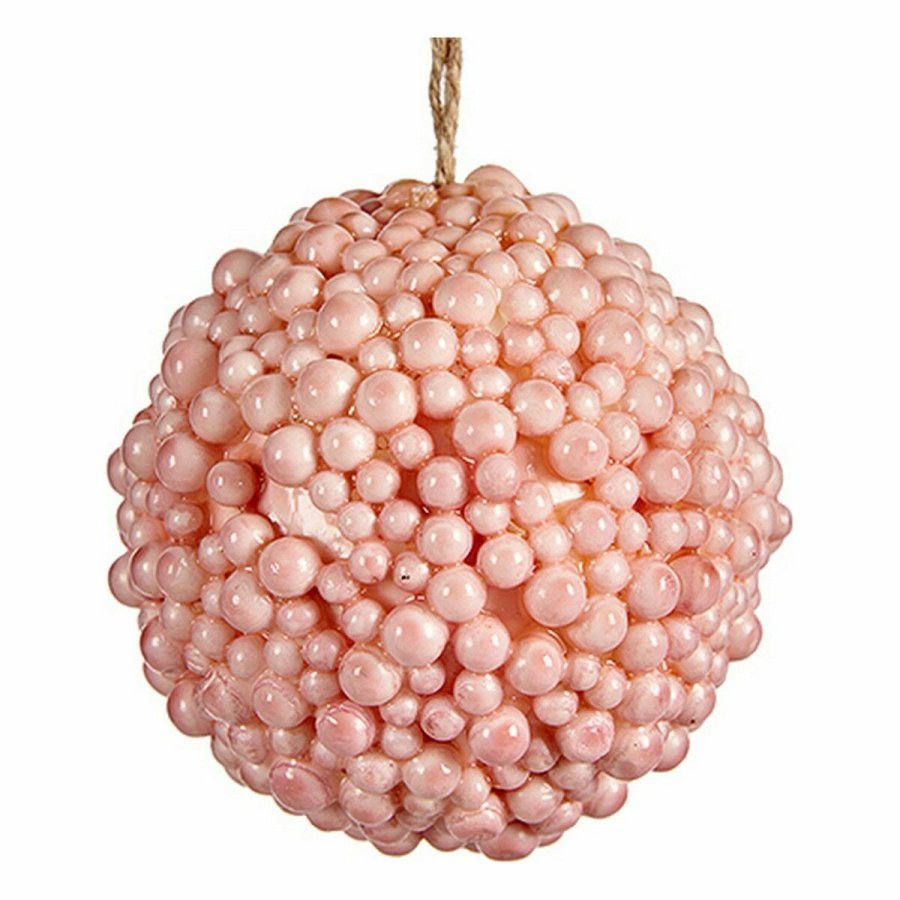 Julekugle Krist+ 19A24330 Pink Plastik (24 enheder) #5