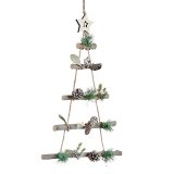 Julepynt Krist+ 95851 Brun Slvfarvet Tr Plastik Juletr 34 x 5 x 65 cm (6 enheder) #5