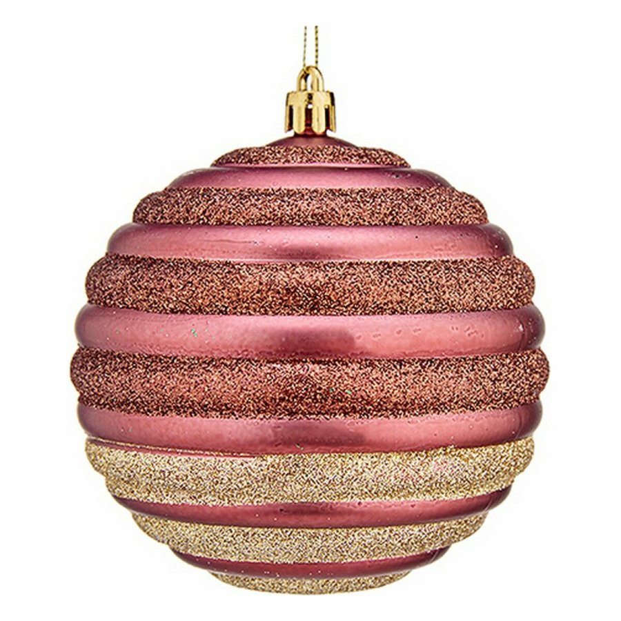 St med julekugler Krist+ 00872 Pink Plastik Cirkler (6 enheder) #5