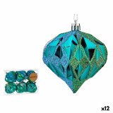 St med julekugler Krist+ 00897 Bl Plastik Diamant (12 enheder) #1