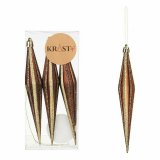 Juledekorationsst Krist+ 00899 Brun PVC Strakt 8,5 x 3,5 x 19 cm (12 enheder) #5