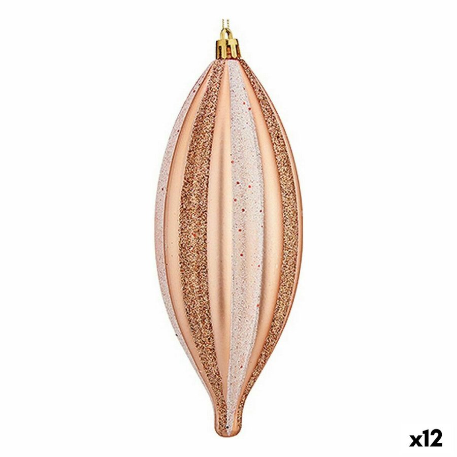 Juledekorationsst Krist+ 00904 Kobber PVC Strakt 3 x 3 x 18 cm (12 enheder) #1