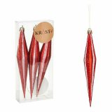 Juledekorationsst Krist+ 00905 Rd PVC Strakt 8,5 x 3,5 x 19 cm (12 enheder) #5
