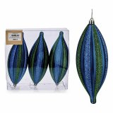 Juledekorationsst Krist+ 00907 Bl Grn PVC Strakt 8,5 x 3,5 x 19 cm (12 enheder) #5