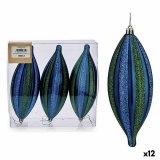 Juledekorationsst Krist+ 00907 Bl Grn PVC Strakt 8,5 x 3,5 x 19 cm (12 enheder) #1