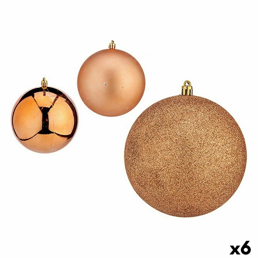 St med julekugler Krist+ 00750 Kobber Plastik (6 enheder) #1