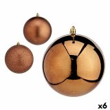 St med julekugler Krist+ 00780 Brun Plastik (6 enheder) #1