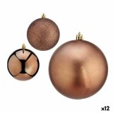 St med julekugler Krist+ 00781 Brun Plastik (12 enheder) #1