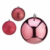 St med julekugler Krist+ 00799 Pink Plastik (12 enheder) #5