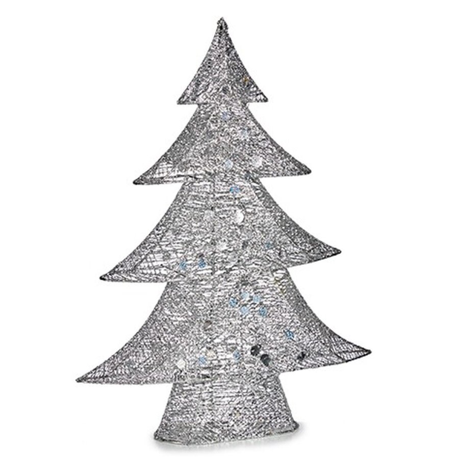 Dekorativ figur Krist+ 00126 Slvfarvet Juletr 12 x 59,5 x 48,5 cm Metal (3 enheder) #2