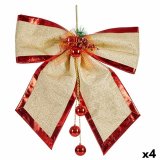 Lasso Krist+ 01467 Rd Gylden Plastik 53 x 50 x 9 cm Julepynt (4 enheder) #1