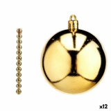 St med julekugler Gylden PVC  7 cm (12 enheder) #1