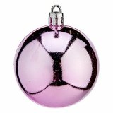 St med julekugler Krist+ K1912477-4 Pink Plastik (12 enheder) #5