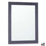 Vgspejl 82715 Bl 60 x 80 cm Tr MDF Rektangulr (2 enheder) #1