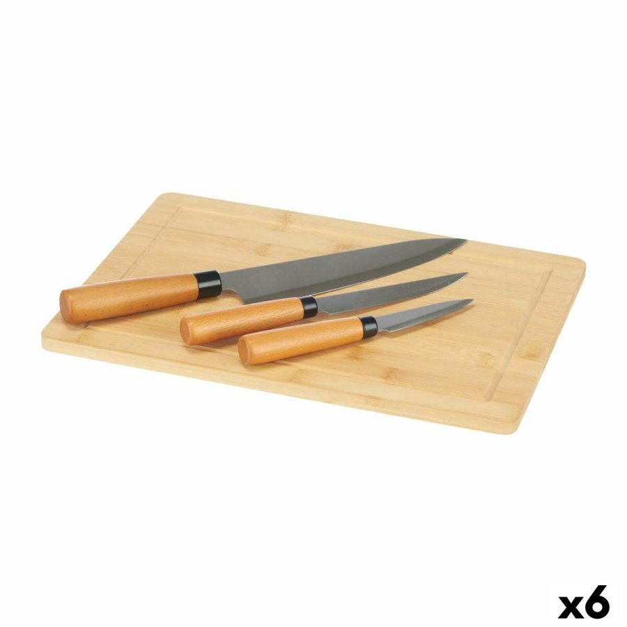 Knivst Kinvara KT216102 Brun Bambus Skrebrt Ost (6 enheder) #1