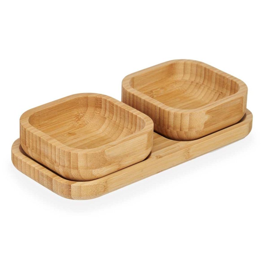 St til appetizere Kinvara CN-KT225030 Brun Bambus 23 x 4,5 x 11 cm (12 enheder) #3
