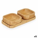 St til appetizere Kinvara CN-KT225030 Brun Bambus 23 x 4,5 x 11 cm (12 enheder) #1