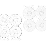 Skridsikker mtte til Brusebad Gennemsigtig PVC 54 x 54 x 1 cm (6 enheder) #9
