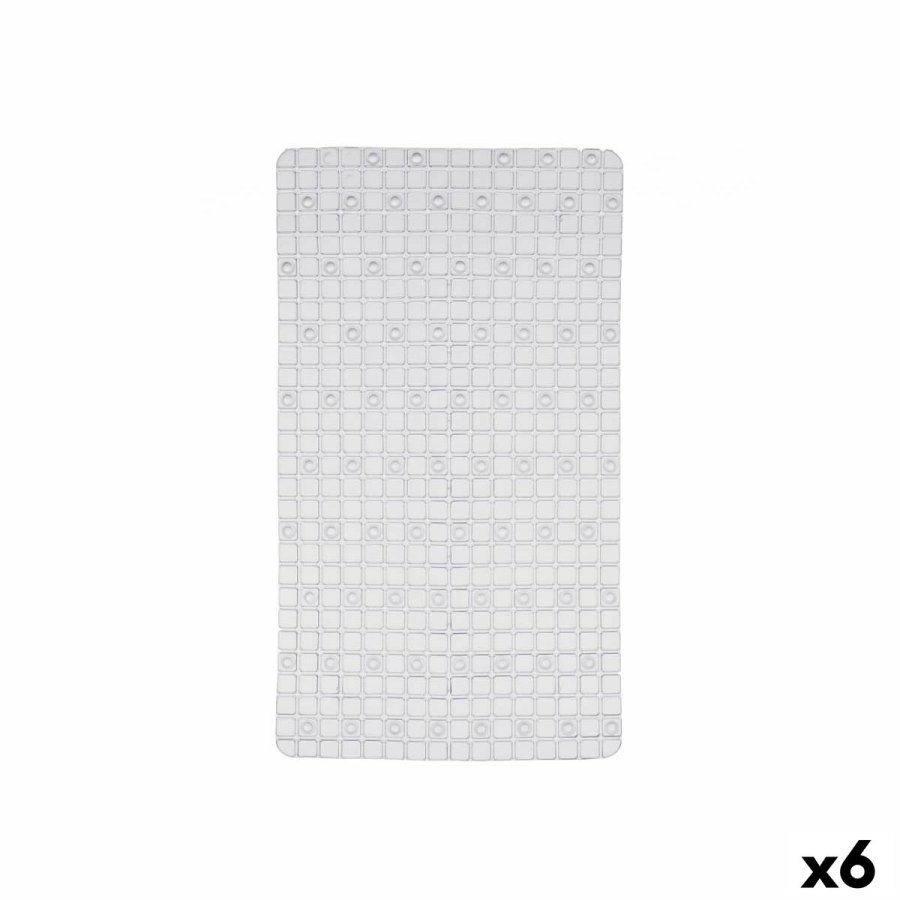 Skridsikker mtte til Brusebad Rammer Gennemsigtig PVC 67,7 x 38,5 x 0,7 cm (6 enheder) #1