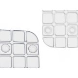 Skridsikker mtte til Brusebad Rammer Gennemsigtig PVC 67,7 x 38,5 x 0,7 cm (6 enheder) #9