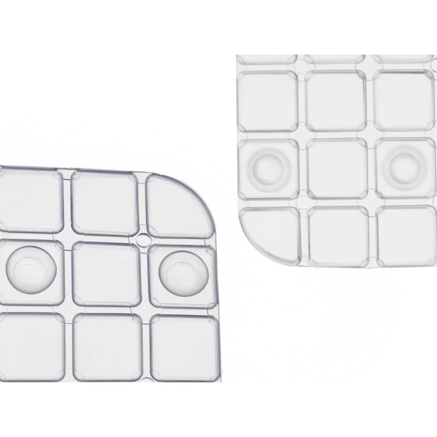 Skridsikker mtte til Brusebad Rammer Gennemsigtig PVC 67,7 x 38,5 x 0,7 cm (6 enheder) #9