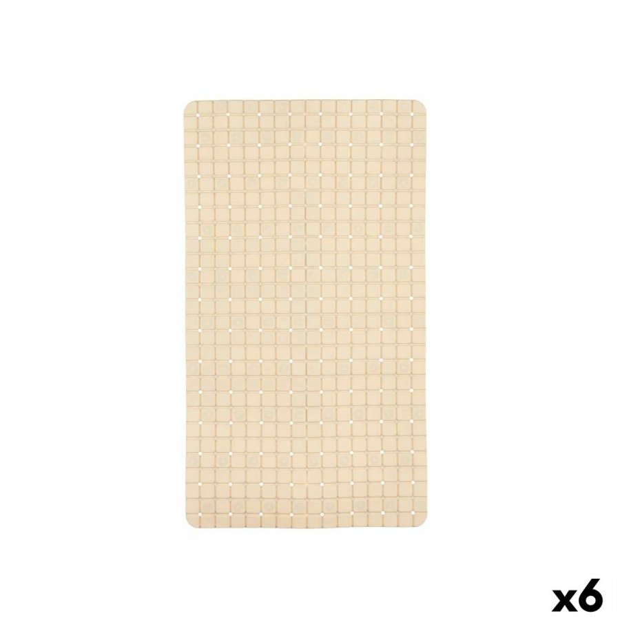 Skridsikker mtte til Brusebad Berilo BM509 - 312 Beige PVC 67,7 x 38,5 x 0,7 cm Rammer (6 enheder) #1