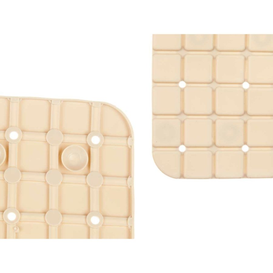 Skridsikker mtte til Brusebad Berilo BM509 - 312 Beige PVC 67,7 x 38,5 x 0,7 cm Rammer (6 enheder) #9