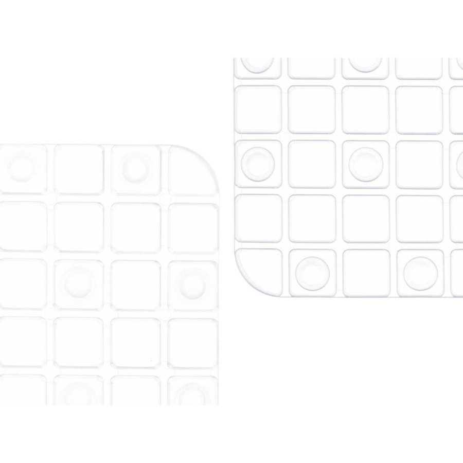 Skridsikker mtte til Brusebad Rammer Gennemsigtig PVC 50,3 x 50,3 x 0,7 cm (6 enheder) #3