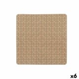 Skridsikker mtte til Brusebad Berilo BM509S - 316 Beige PVC 50,3 x 50,3 x 0,7 cm Rammer (6 enheder) #1