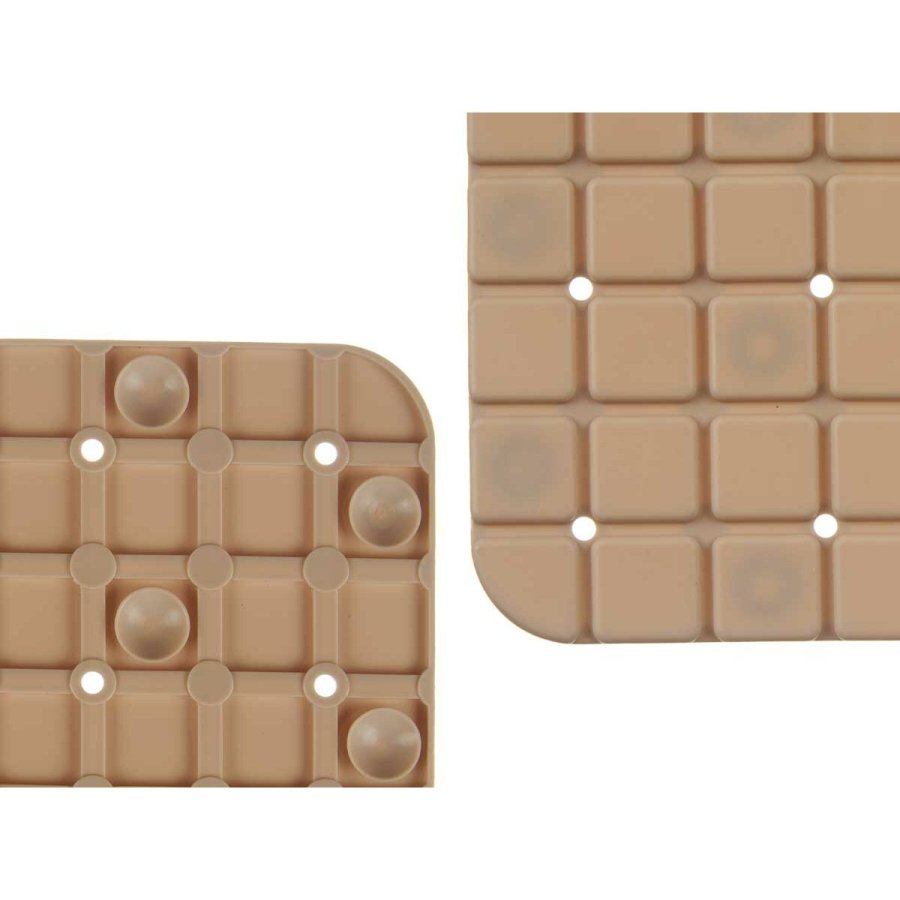 Skridsikker mtte til Brusebad Berilo BM509S - 316 Beige PVC 50,3 x 50,3 x 0,7 cm Rammer (6 enheder) #9