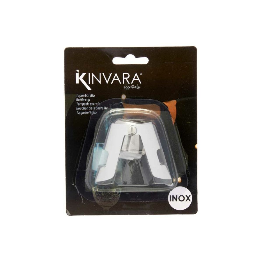 Champagneprop Kinvara KT970 Slvfarvet Slv Silikone Rustfrit stl Plastik 6 x 5,5 x 3,5 cm Hermetisk (12 enheder) #3