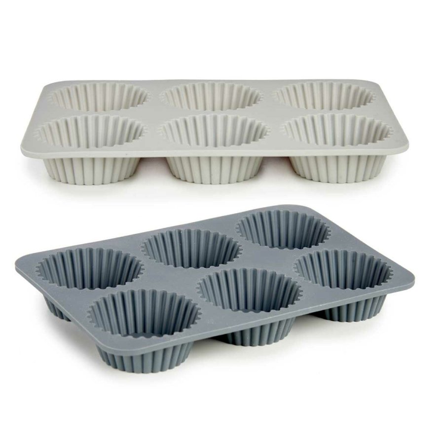 Muffinform Kinvara HH341 Lysegr Mrkegr 25,5 x 3 x 17,5 cm Muffins (6 enheder) #2