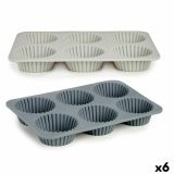 Muffinform Kinvara HH341 Lysegr Mrkegr 25,5 x 3 x 17,5 cm Muffins (6 enheder) #1