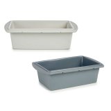 Bageform til bagvrk Kinvara HH038 Lysegr Mrkegr Silikone 1,5 L 16 x 7 x 27,5 cm Svampekage (6 enheder) #2