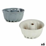 Bageform til bagvrk Kinvara HH026 Lysegr Mrkegr Silikone 22 x 10 x 22 cm Ring (6 enheder) #1