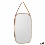 Vgspejl 1271 Brun Champagne 43 x 65 x 3 cm Rektangulr (4 enheder) #1