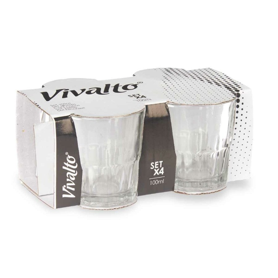 Glas Vivalto RYG5041 Gennemsigtig Glas 100 ml Kaffe (24 enheder) #2