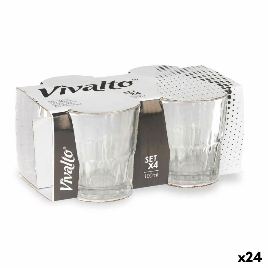 Glas Vivalto RYG5041 Gennemsigtig Glas 100 ml Kaffe (24 enheder) #1